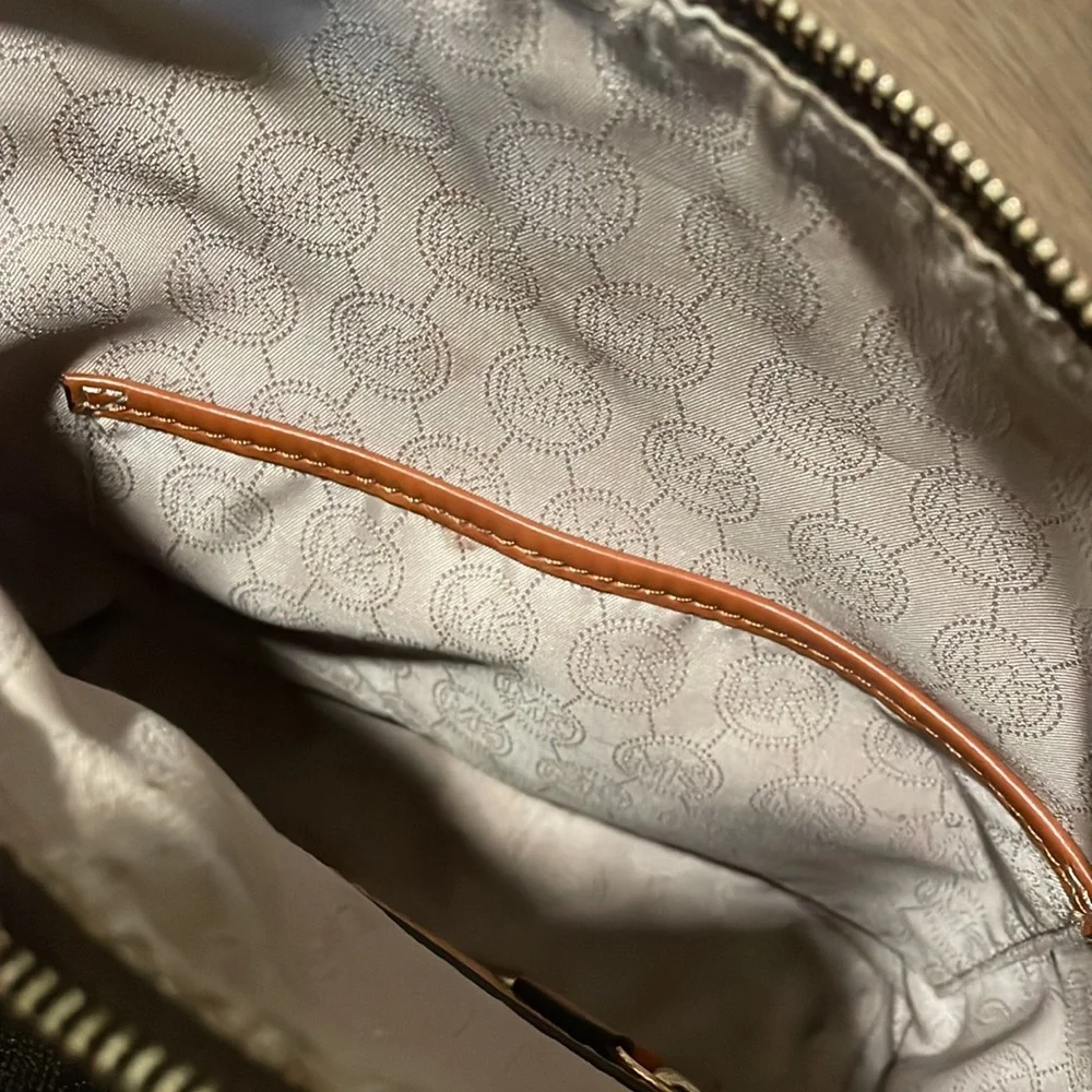 Michael Kors brown MK logo crossbody purse - Picture 8 of 9